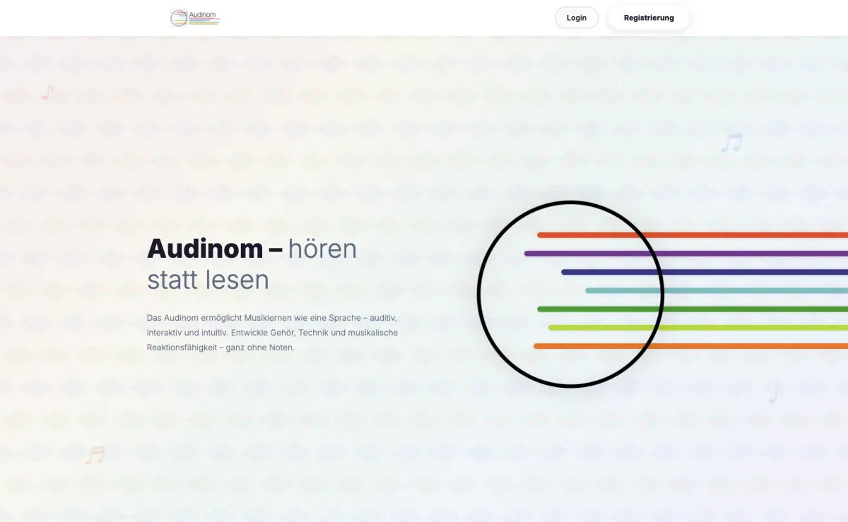 Screenshot von audinom.com